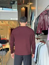 Falk Bordo Henley Yaka Tişört