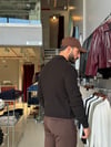 Felix Siyah Fermuarlı Dik Yaka Triko