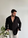 Fiori Hakim Yaka Siyah Gömlek