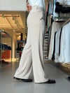 Flare Twill Bej Pantolon