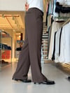 Flare Twill Kahverengi Pantolon