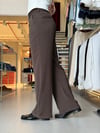 Flare Twill Kahverengi Pantolon