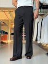 Flare Twill Siyah Pantolon