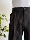 Flippo Çizgili Siyah Pantolon