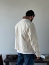 Flok Dokulu Ekru Ceket