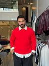 Florias Kırmızı Basic Triko