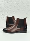 Handmade Chelsea Kahve Deri Bot