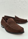 Handmade Loafer Kahve Süet Ayakkabı