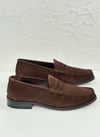 Handmade Loafer Kahve Süet Ayakkabı