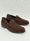 Handmade Loafer Kahve Süet Ayakkabı