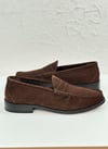Handmade Loafer Kahve Süet Ayakkabı