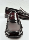 Handmade Makosen Bordo Deri Ayakkabı