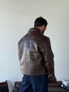 Heinola Dikişli Kahve Deri Ceket