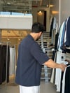 Jos Navy Blue Lyocell Gömlek