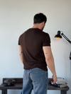 Knit Örme Kahve Tişört
