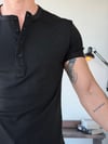 Knit Örme Siyah Tişört