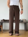 Levin 5794 Tensel Kahve Baggy Pantolon