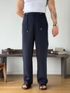 Levin 5794 Tensel Lacivert Baggy Pantolon