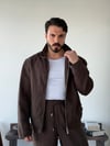 Levin Linen / Tensel Kahverengi Ceket