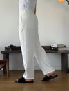 Linda Double Beyaz Baggy Pantolon