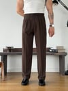 Linda Twill Kahve Baggy Pantolon