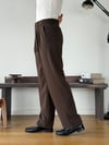 Linda Twill Kahve Baggy Pantolon