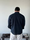 Lorenti Linen Karışımlı Lacivert Gömlek