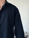 Lorenti Linen Karışımlı Lacivert Gömlek