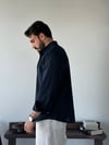 Lorenti Linen Karışımlı Lacivert Gömlek