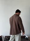 Maine Çizgili Kahve Gömlek