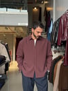 Marcus Bordo Çizgili Modal Gömlek