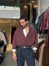 Marcus Bordo Çizgili Modal Gömlek
