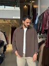 Marcus Kahverengi Çizgili Modal Gömlek
