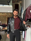 Meldi Siyah Deri Ceket