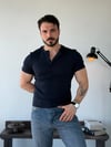 Nexa Yarım Pat Lacivert Tişört