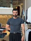 Odin Modal Henley Antrasit Tişört