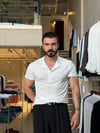 Odin Modal Henley Beyaz Tişört