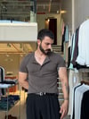 Odin Modal Henley Kahverengi Tişört
