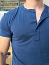 Odin Modal Henley Lacivert Tişört