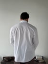 Ohio Yarı Oversize %100 Pamuk Beyaz Gömlek