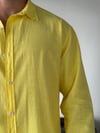 Ohio Yarı Oversize %100 Sarı Gömlek