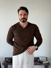 Örme Manas Kahve Tişört 5431