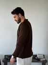 Örme Manas Kahve Tişört 5431