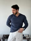 Örme Manas Lacivert Tişört 5431