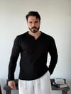 Örme Manas Siyah Tişört 5431