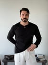 Örme Manas Siyah Tişört 5431