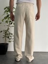 Paris Desenli Bej Pantolon