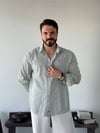 PureLine Haki Çizgili Gömlek