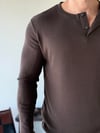 Ravon Düğmeli Kahve Triko