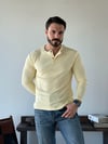 Ravon Düğmeli Sarı Triko